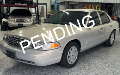 *PENDING* 2010 FBI Ford Crown Victoria Police Interceptor P7B SAP – $13,900